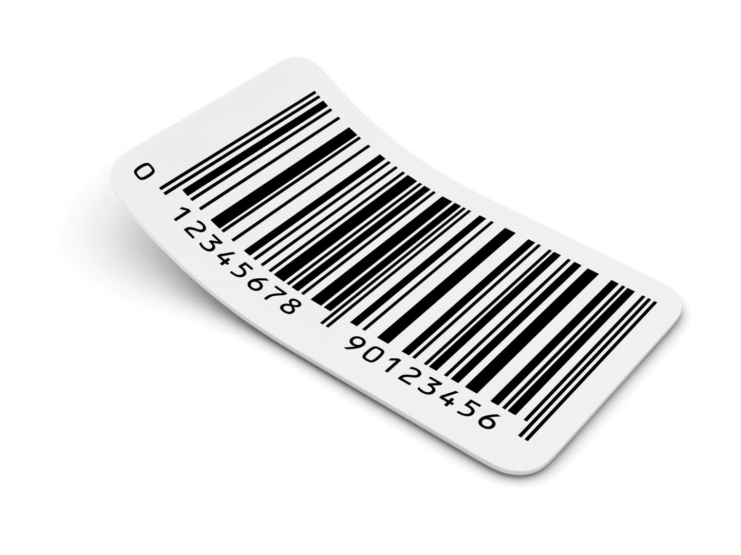Código de barras en etiqueta