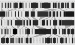 Código de barras en negro para productos y logística.