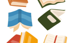 Diversos tipos de libros y cuadernos, diferentes formatos y estilos de encuadernación.